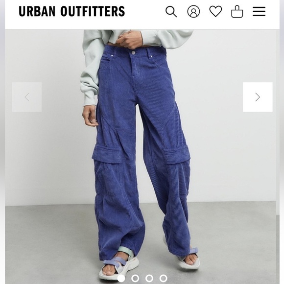 Urban Outfitters Pants - NWT. URBAN OUTERFITTERS 24 Carpenter Low-Rise Baggy Corduroy Pants.